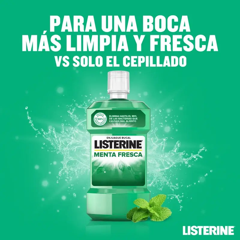 Listerine Colutório Peppermint Fresh Mouthwash, 500 ml