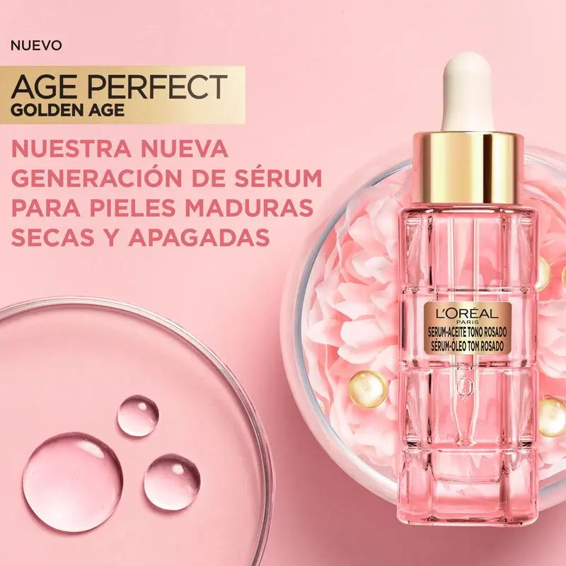 L'Oréal Paris Golden Age Perfect Pink Sérum anti-envelhecimento.