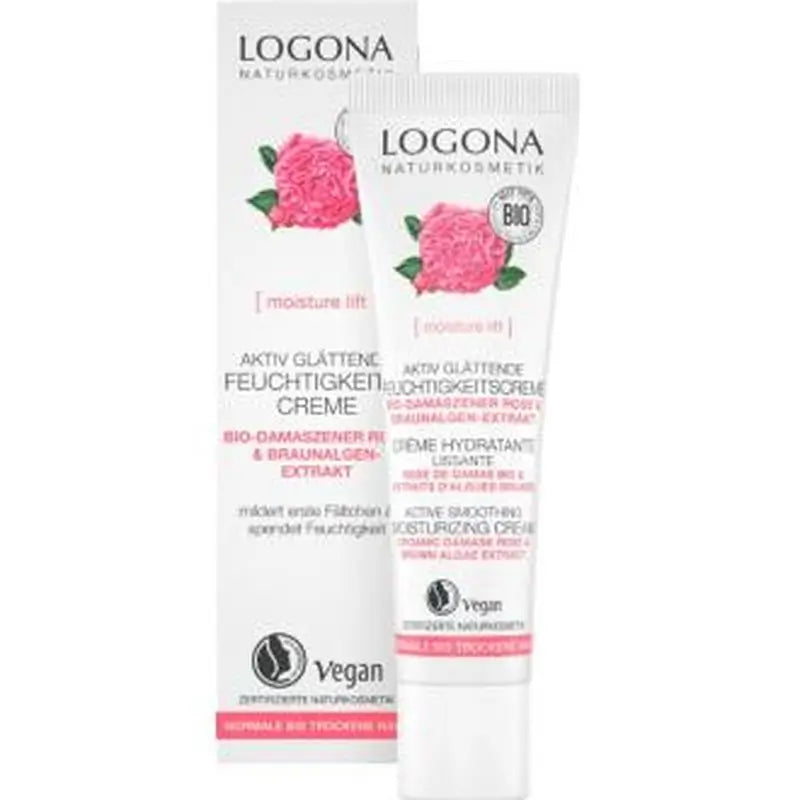 Logona Crema Hidratante Alisadora Rosa Damascena 30Ml Bio