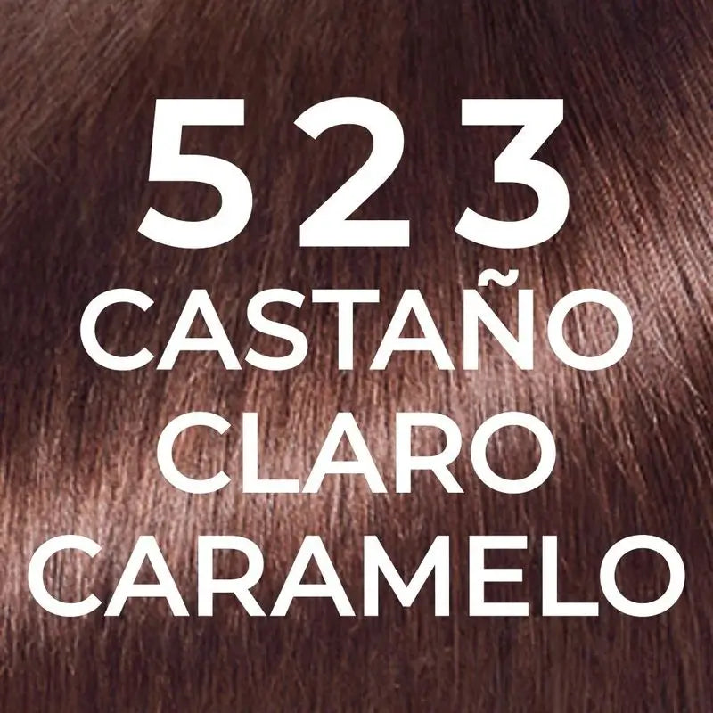 L'Oréal Paris Casting Natural Gloss Colour & Shine Bath Shade 523 Castanho Caramelo Claro 90% Natural Origem.