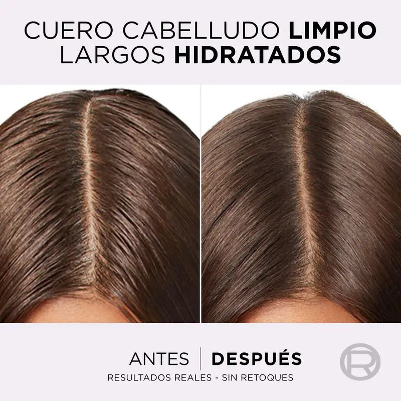 L'Oréal Paris Elvive Champô Puro Hialurónico: Limpa, Hidrata, Dá Brilho e Corpo, Sem Silicone, 400Ml