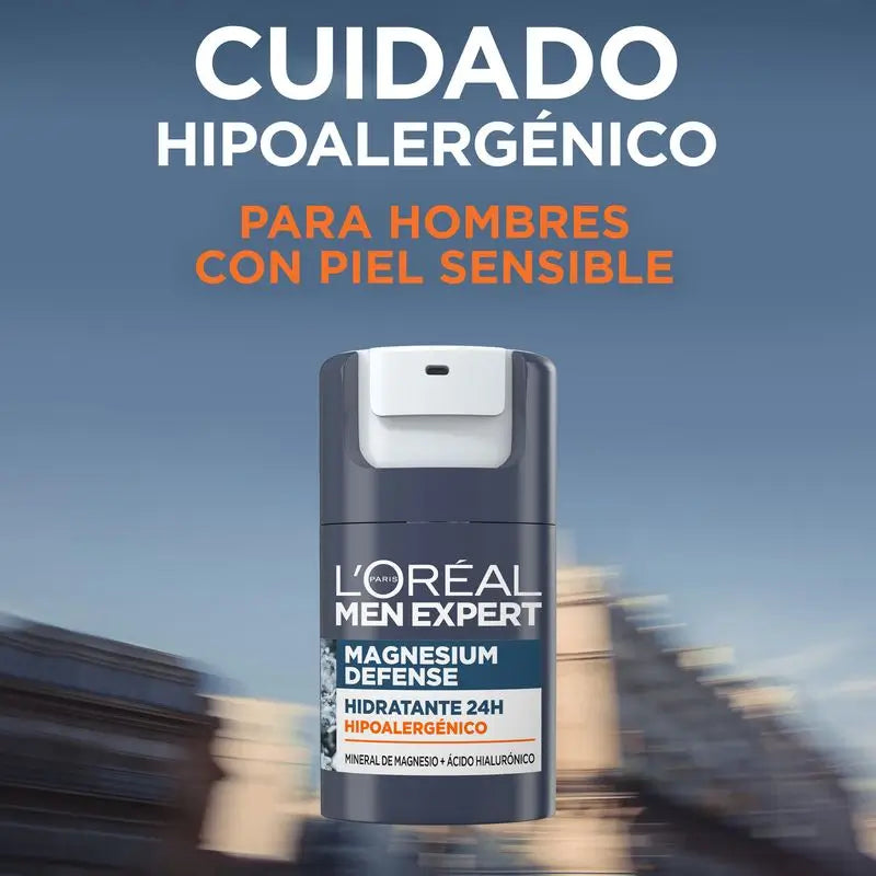 L'Oréal Paris Men Expert Creme Hidratante Hipoalergénico: Mineral de Magnésio e Ácido Hialurónico