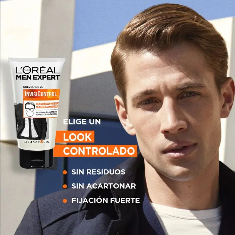 L'Oréal Paris Men Expert Controlled Look Hold Gel Para Homens, 150Ml