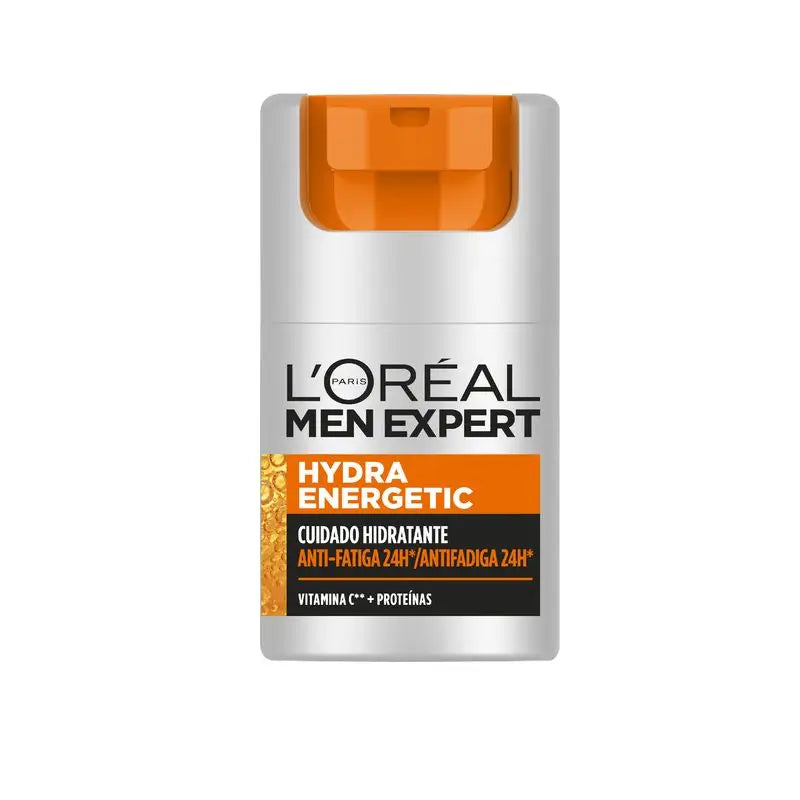 L'Oréal Paris Men Expert Hydra Energetic 24H Creme Hidratante Anti-Fadiga para Homem com Vitamina C e Proteínas - 50 Ml