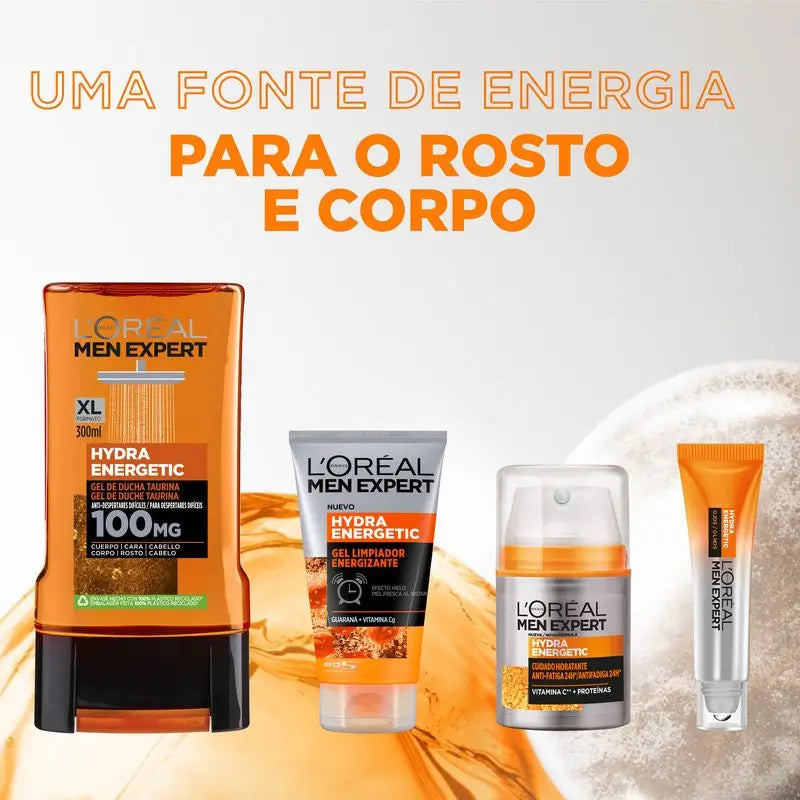 L'Oréal Paris Men Expert Hydra Energetic Roll-On Olhos Efeito Gelo Anti-Bolsas e Anti-olheiras Para Homem - 10 Ml