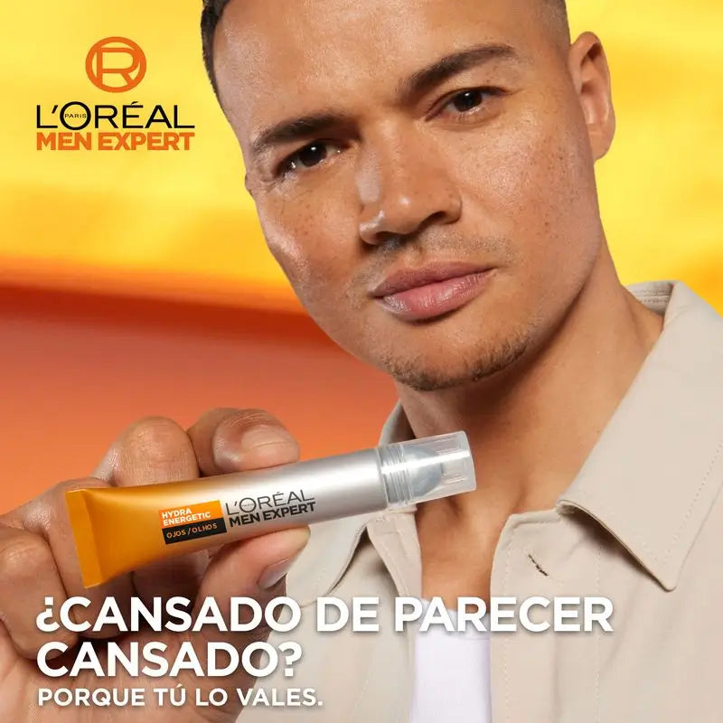 L'Oréal Paris Men Expert Hydra Energetic Roll-On Olhos Efeito Gelo Anti-Bolsas e Anti-olheiras Para Homem - 10 Ml