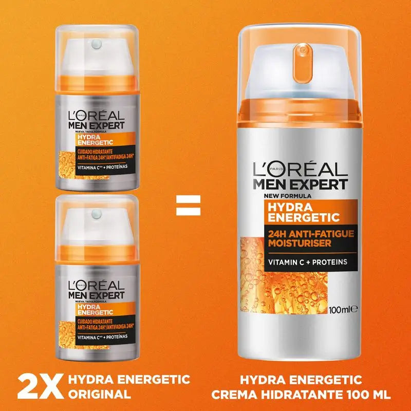 L'Oréal Paris Men Expert Hydra Energetic Xl Creme: Hidratante Energizante Anti-Fadiga para Homem, 50Ml