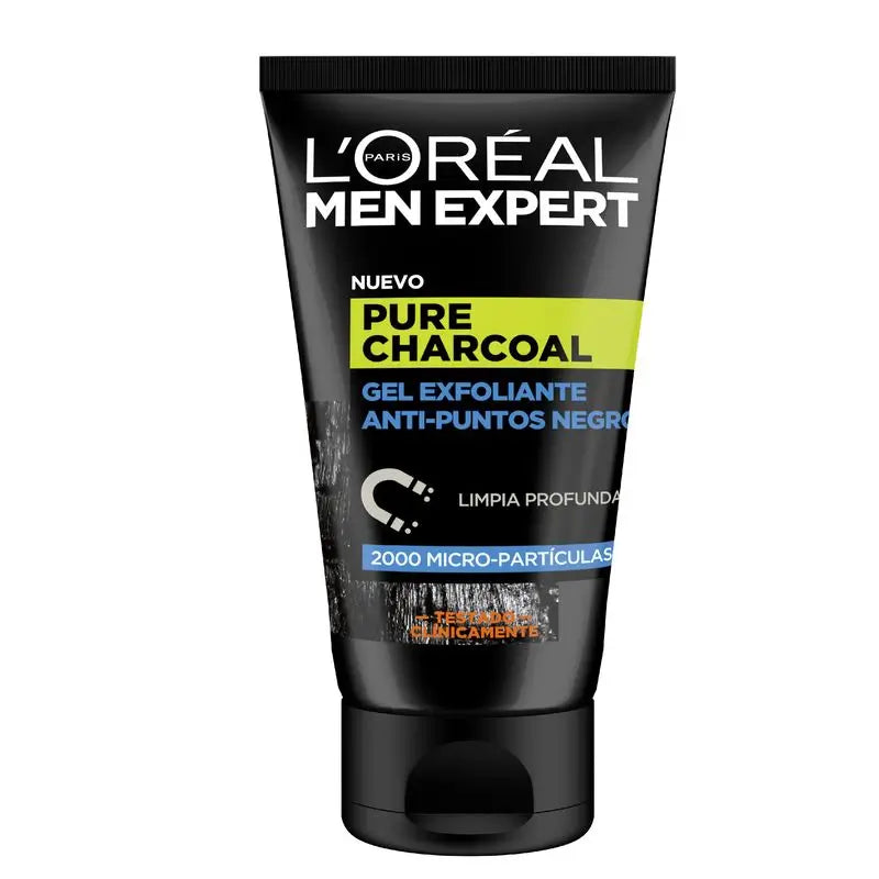 L'Oréal Paris Men Expert Carvão Vegetal Puro Gel Esfoliante Anti-Cravos 100 Ml