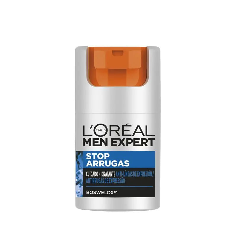 L'Oréal Paris Men Expert Stop-Wrinkle Cuidado Hidratante Anti-Expressão das Linhas para Homens 50 Ml