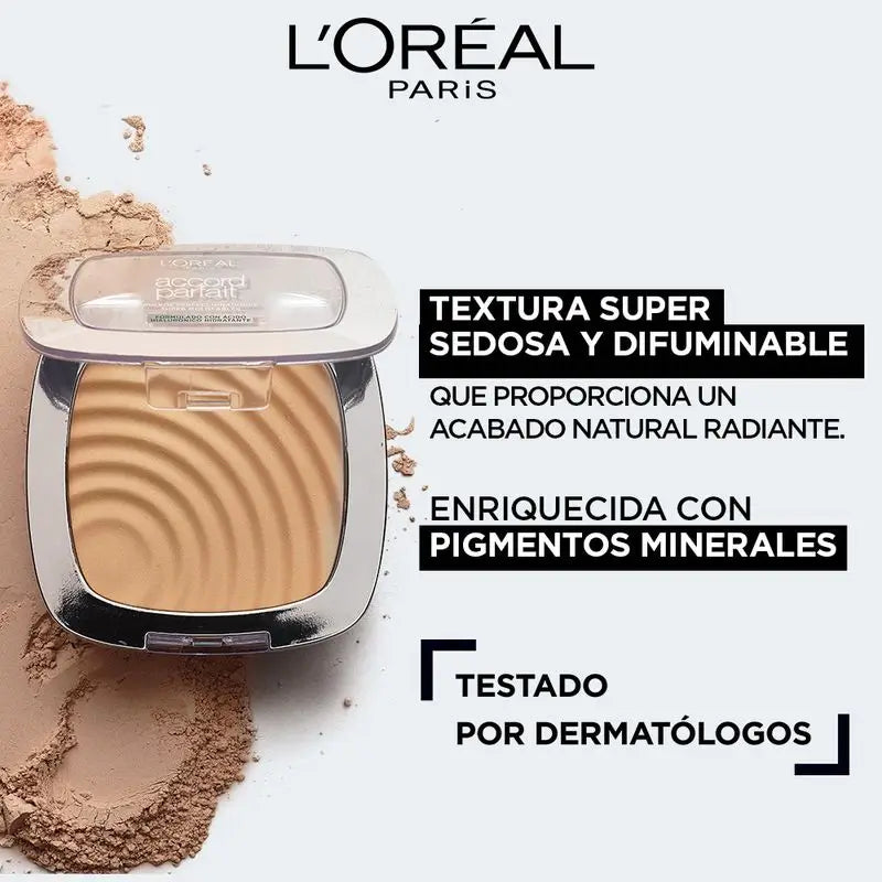 L'Oréal Paris Accord Parfait Moisturising Powder Foundation 3.