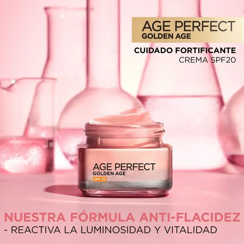 L'Oréal Paris Age Perfect Creme de Dia Idade Dourada com Proteção Solar Spf 20 Pele Madura e Baça