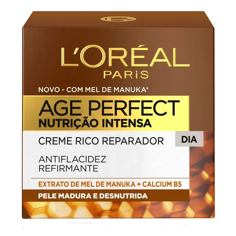 L'Oréal Paris Age Perfect Intense Creme de Dia Reparador Rico e Nutritivo Pele Madura e Desnutrida 50Ml