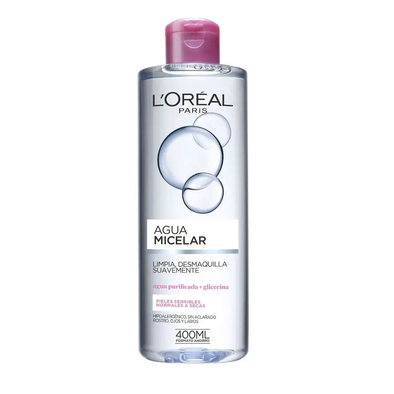 L'Oréal Paris Água Micelar para Pele Normal a Seca 400Ml