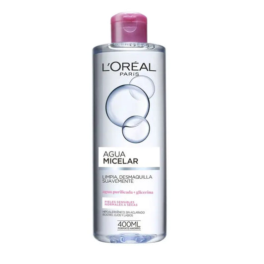 L'Oréal Paris Água Micelar para Pele Normal a Seca 400Ml