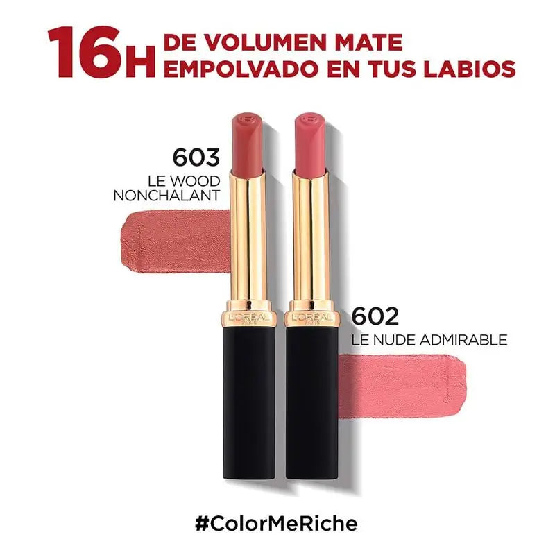 L'Oréal Paris Colour Riche Intense Volume Matte Lipstick Shade 603 Wood Nonchalan