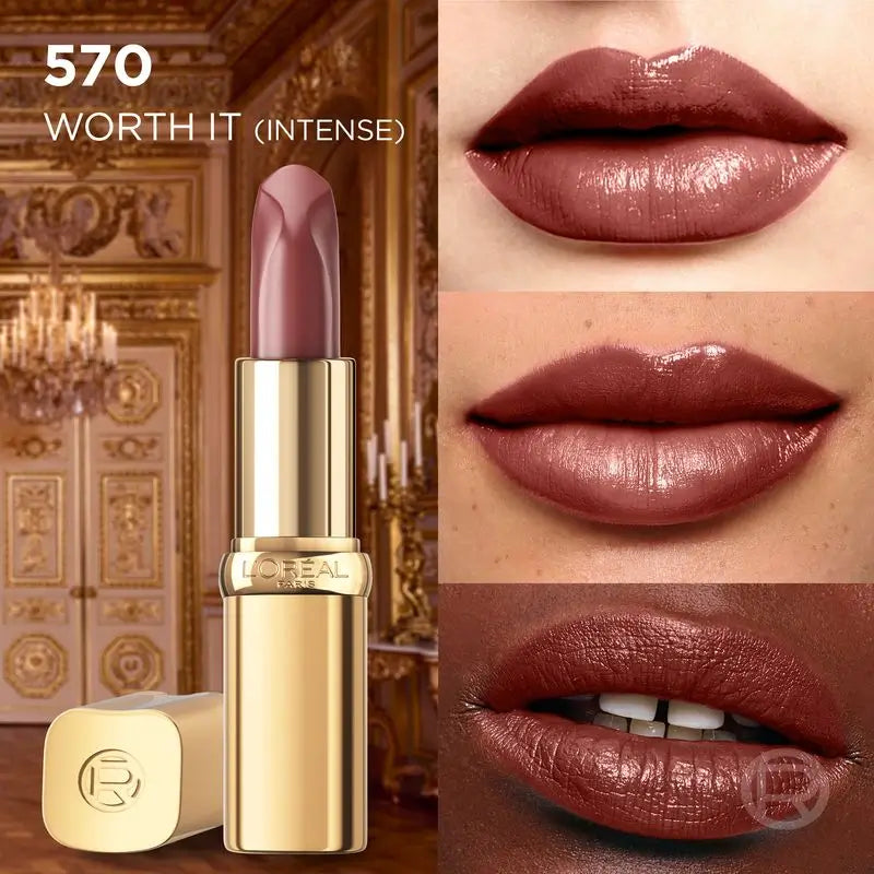 Batom L'Oréal Paris Color Riche Nudes Of Worth Satin Shade 570 Worth It Intense