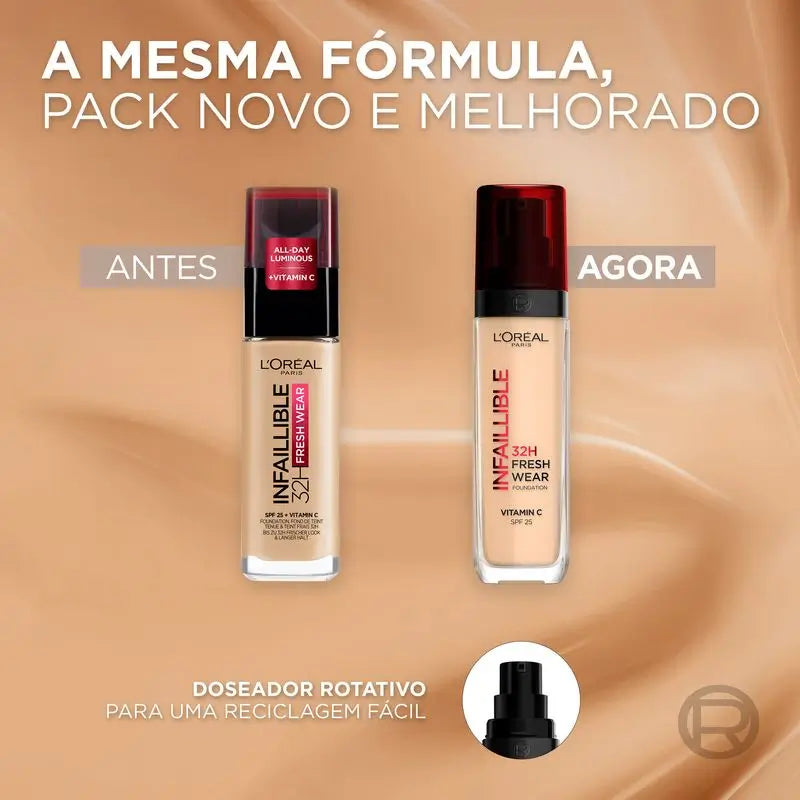 L'Oréal Paris Infaillible Foundation 32H Freshwear 30Ml Shade 125