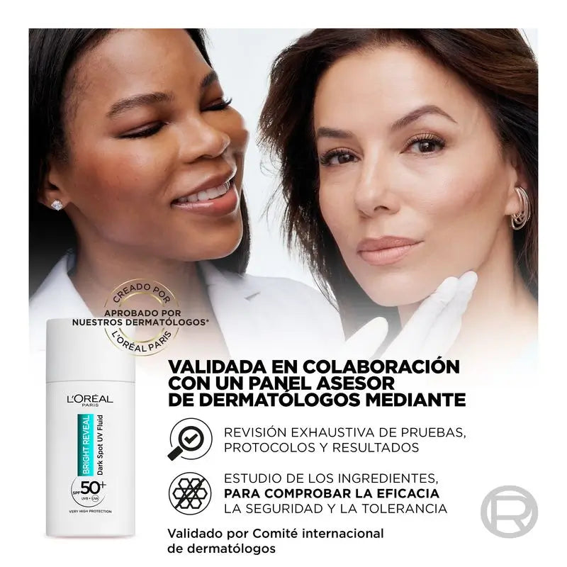 L'Oréal Paris Bright Reveal Fluido Hidratante Anti-Blemish Com Filtro Uv Spf50+ E Niacinamida