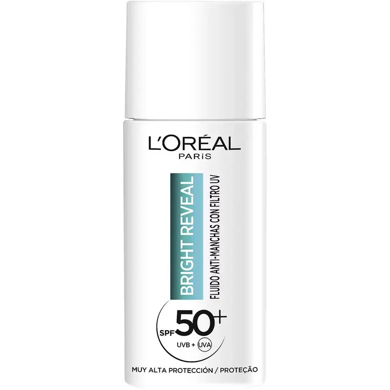 L'Oréal Paris Bright Reveal Fluido Hidratante Anti-Blemish Com Filtro Uv Spf50+ E Niacinamida