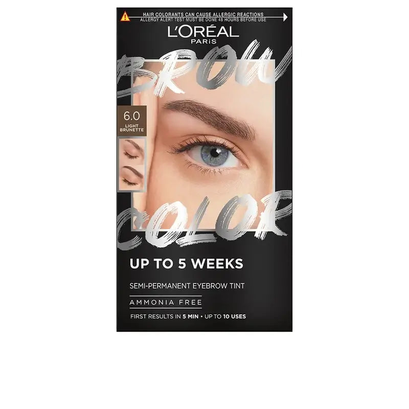 L'Oréal Paris Brow Colour Cor das Sobrancelhas Semi-Permanente 6.0 Morena Clara