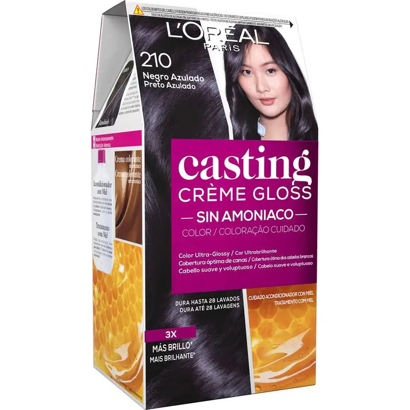 L'Oréal Paris Casting Creme Gloss Colour Bath 210 Jet Black