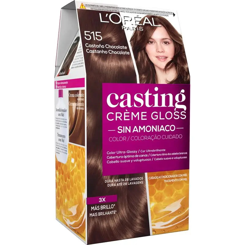 L'Oréal Paris Casting Creme Brilhante Banho de Cor 515 Castanho Chocolate