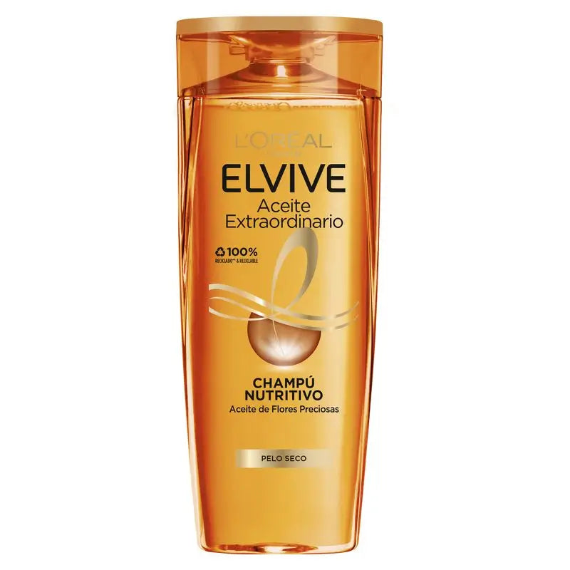 L'Oréal Paris Elvive Champô Nutritivo Óleo Extraordinário Para Cabelos Secos 380 Ml