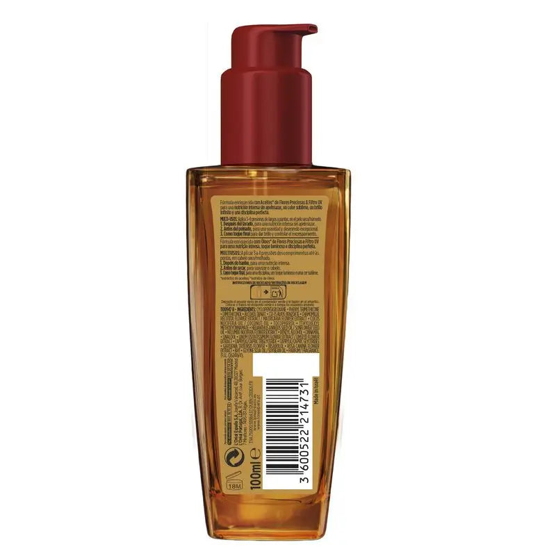 L'Oréal Paris Elvive Colour Live Óleo Extraordinário, Tratamento de Uso Universal para Cabelos pintados 100Ml