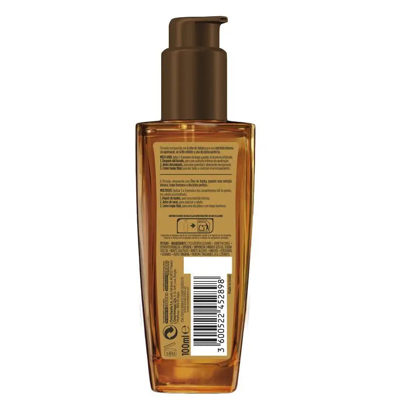 L'Oréal Paris Elvive Óleo Nutritivo Extraordinário Intenso, Tratamento de Uso Universal para Cabelos Secos 100Ml