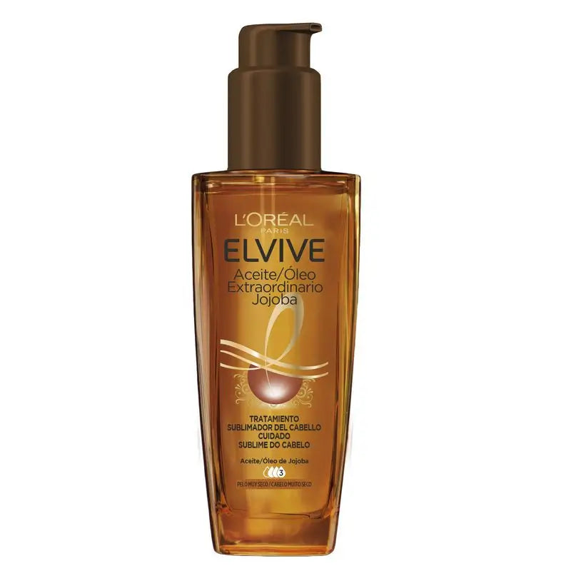 L'Oréal Paris Elvive Óleo Nutritivo Extraordinário Intenso, Tratamento de Uso Universal para Cabelos Secos 100Ml