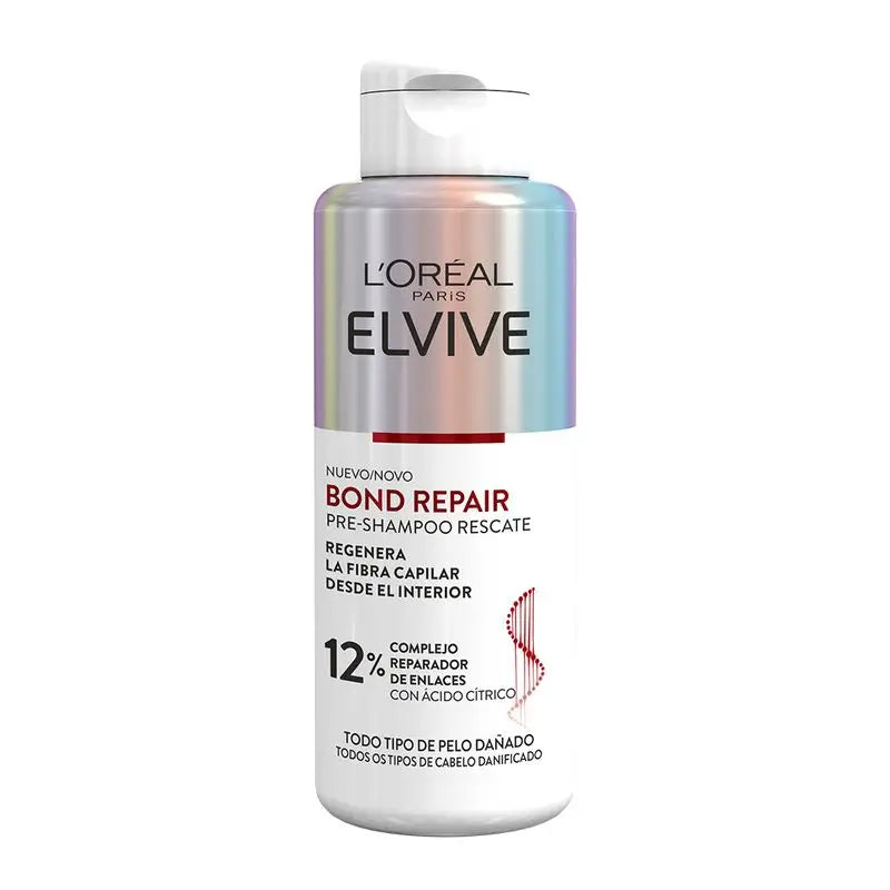 L'Oréal Paris Elvive Bond Repair Pré-Shampoo: Resgate, Reconstrução Profunda, -98% Quebra