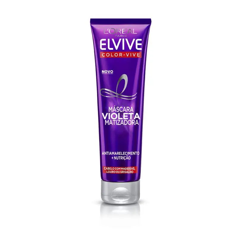 L'Oréal Paris Elvive Color Vive Violet Condicionador Matificante para cabelos com madeixas, louros ou grisalhos 150Ml