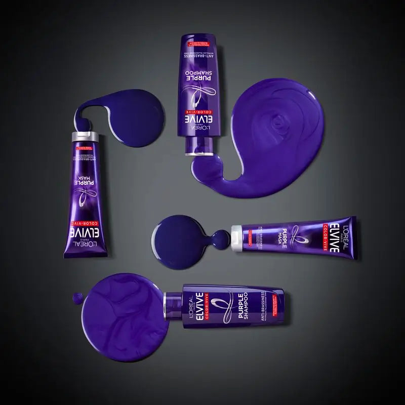 L'Oréal Paris Elvive Color Vive Violet Condicionador Matificante para cabelos com madeixas, louros ou grisalhos 150Ml