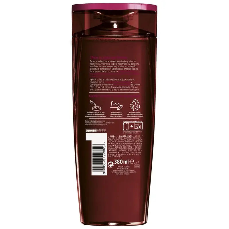 L'Oréal Paris Elvive Champô Anti-Quebra Elvive Resistência Total 380 Ml