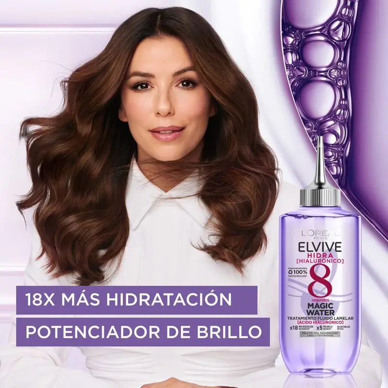 L'Oréal Paris Elvive Hydra Hyaluronic Magic Water: Tratamento Capilar 8S, Tecnologia Lamelar, 200Ml