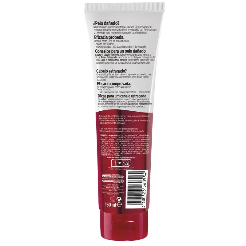 L'Oréal Paris Elvive Reparação Total 5 Cica Reparação Tratamento Reparador Para Cabelos Danificados 150Ml