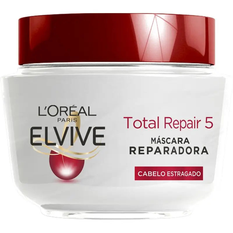 L'Oréal Paris Elvive Reparação Total 5 Máscara Reparadora para Cabelos Danificados 310 Ml