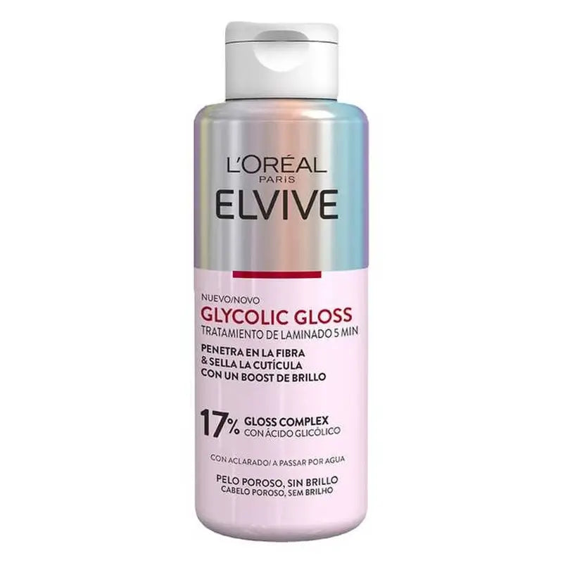 L'Oréal Paris Elvive 5 Min Glycolic Gloss Treatment With Glycolic Acid Cabelo macio e brilhante