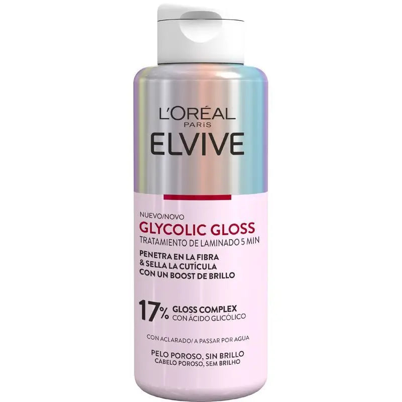 L'Oréal Paris Elvive 5 Min Glycolic Gloss Treatment With Glycolic Acid Cabelo macio e brilhante