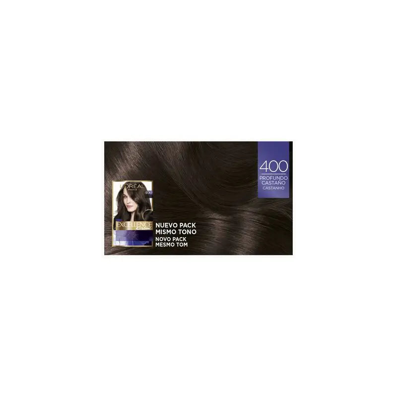 L'Oréal Paris Excellence Deep Auburn Coloração Permanente do Cabelo - Tom 400 Deep Auburn