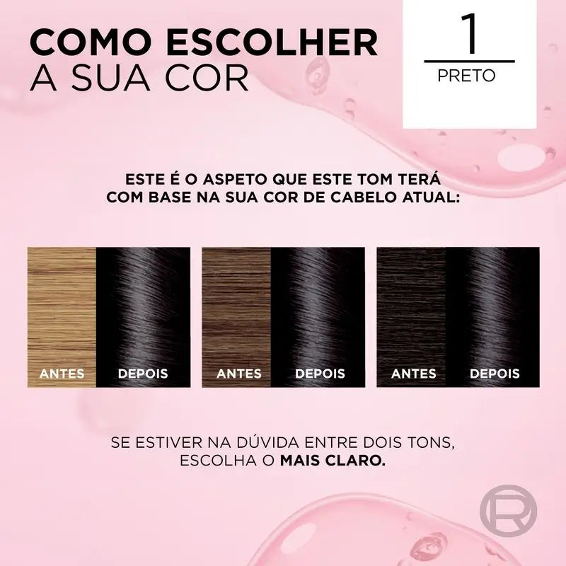 L'Oréal Paris Excellence Creme Coloração Permanente - Tom 1 Preto