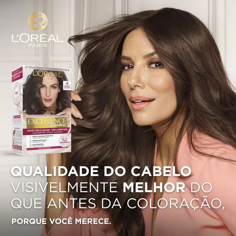 L'Oréal Paris Excellence Creme Coloração Permanente - Tom 1 Preto