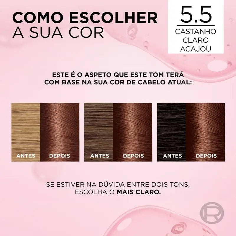 L'Oréal Paris Excellence Creme Permanent Hair Colour - Tom 5.5 Castanho Claro