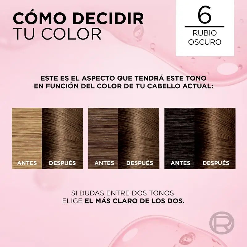 L'Oréal Paris Excellence Creme Permanent Hair Color - Tom 6 Louro Escuro