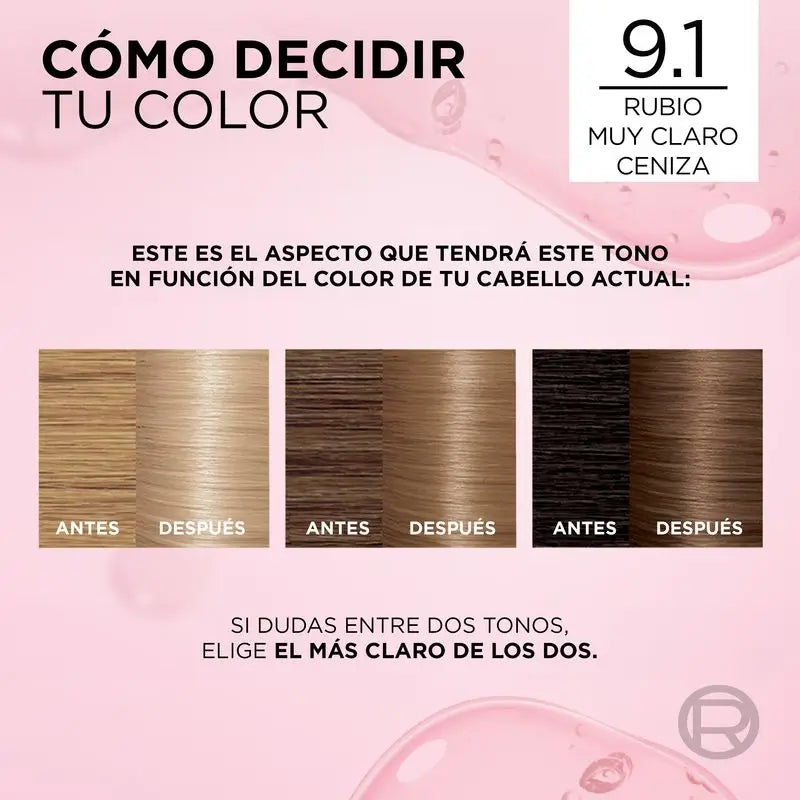 L'Oréal Paris Excellence Creme Permanent Hair Color - Tom 9.1 Louro Acinzentado Muito Claro