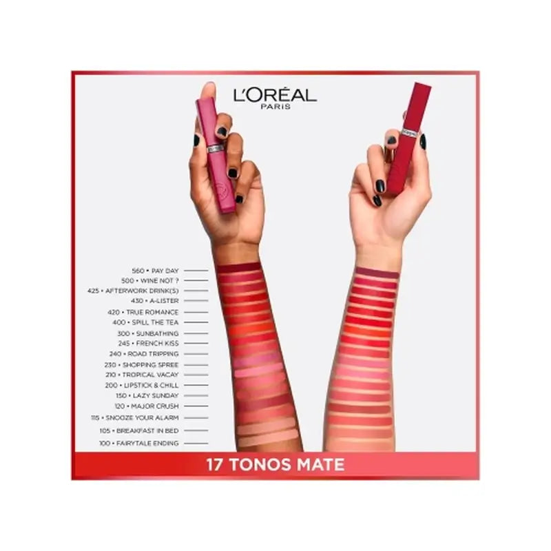 L'Oréal Paris Infaillible Le Matte Resistance Acabamento Matte 16H*. Sombra 150 Wine Not?