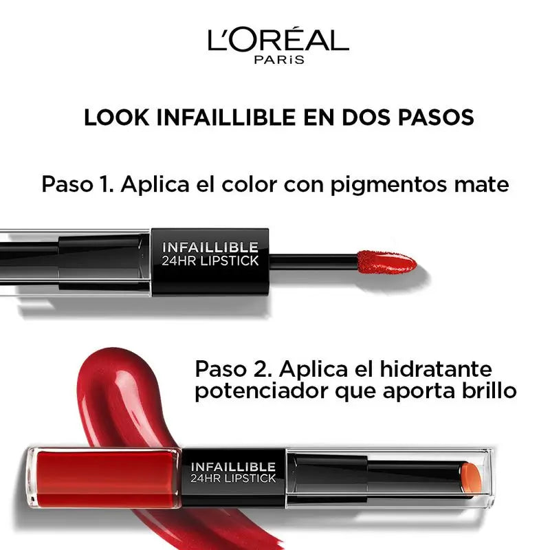 L'Oréal Paris Infallible 24H 404 Corail Constant Coral Permanent Lipstick