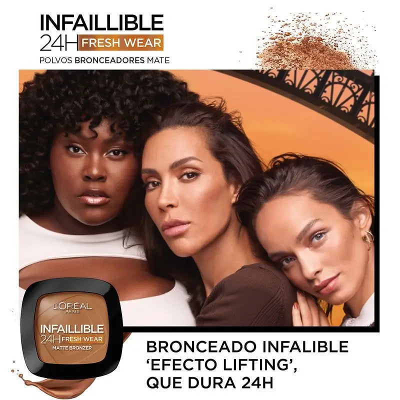 L'Oréal Paris Infallible 24H Long Lasting Matte Bronzing Powder Shade 300 Light Medium