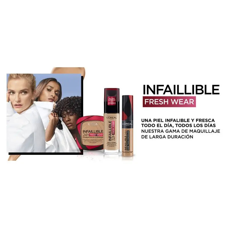 L'Oréal Paris Infallible 24H Long Lasting Matte Compact Powder Shade 140 Golden Beige For Medium Skins