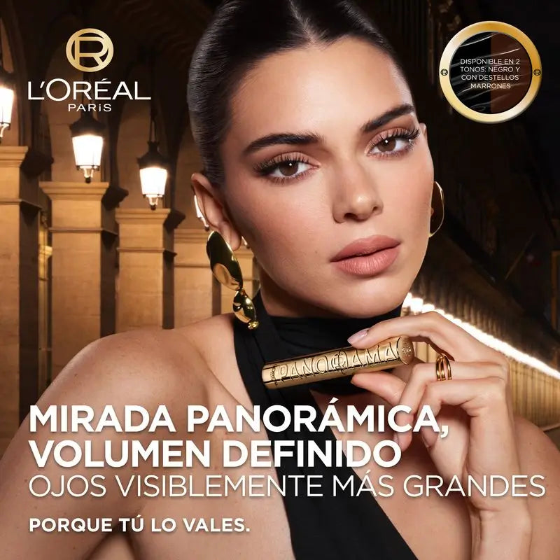 L'Oréal Paris Panorama Brown Mascara Com Fórmula Volumizadora Ultra-Flexível